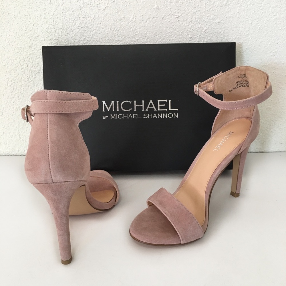 Michael Shannon rose velvet heels